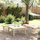 vidaXL Decorative Garden Wooden 115cmx28cmx39.5cm 2pcs 3207135
