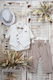 Picolo Bambino Boys Baptism Suit with Vest Beige