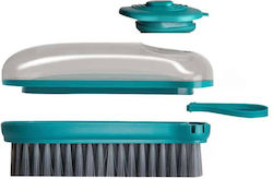 Plastic Cleaning Brush with Handle Green