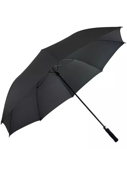 J & E Regenschirm Kompakt Schwarz