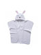 Das Home Baby Bath Towel-Bathrobe Hooded White 70x90cm