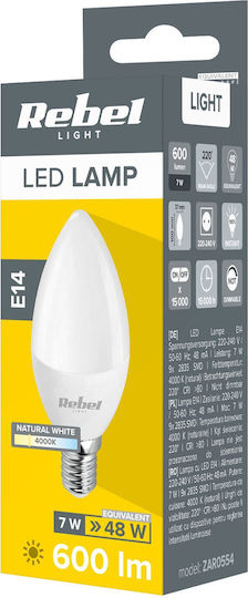 Rebel LED-Lampe 7W 100mm für Fassung E14 Naturweiß 600lm