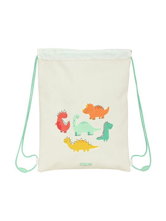 School Rope Bag Safta Dinos School Rope Safta Dinos Cream