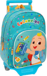 Σχολική Τσάντα Ρόδες Cocomelon Back To Class Ανοιχτό Μπλε 26 X 34 X 11 Cm