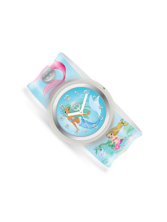 Watchitude Mermaid Party Kinder Analoguhr mit Kautschuk/Plastik Armband Mehrfarbig