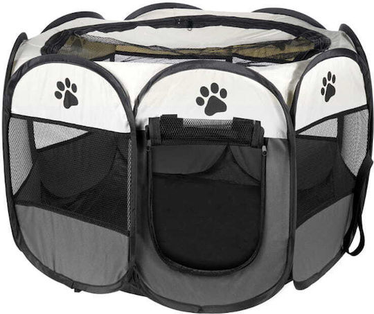 Multipurpose Playpen Folding Cage Dog Cat Gray