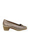 Leder Pumps Goldene