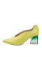 Leder Pumps Grün