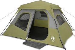 vidaXL Αυτόματη Σκηνή Camping Pop Up Πράσινη για 6 Άτομα 344x282x192εκ.