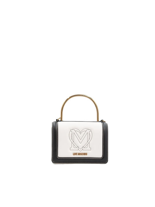 Moschino Damen Tasche Hand Weiß