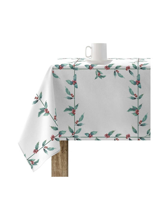 Mauré Christmas Tablecloth Fabric White L100xW300cm 1pcs