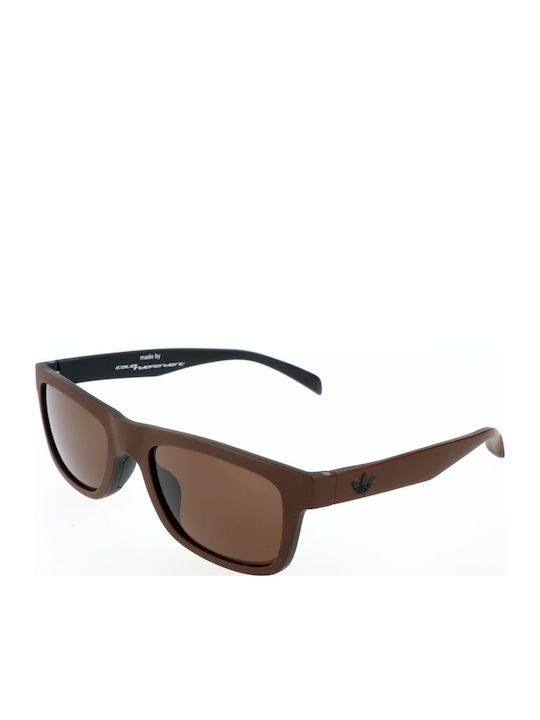 adidas Unisex Sunglasses with Brown Plastic Fra...