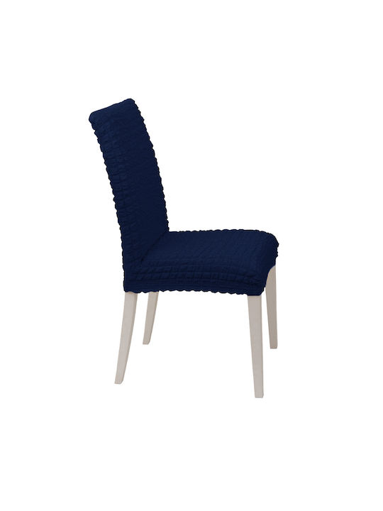 Saray Home Elastische Abdeckung für Stuhl Blue 40εκ. 6Stück