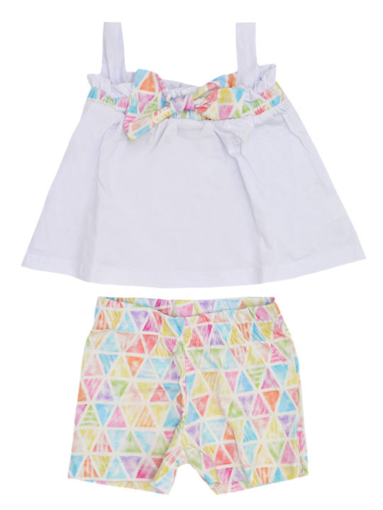 Kinder-Set mit Shorts Sommer 2Stück White