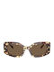 Tory Burch Damen Sonnenbrille mit Braun Schildkröte Kunststoff Gestell und Braun Linse TY7202U-199573