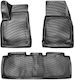 Carro 234260 Floor Mats Boots 3d Rubber Tpe Tesla Model X 2015-2021 5 Position Black 4 Pieces