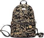 Henney Bear School Bag Backpack in Black color
