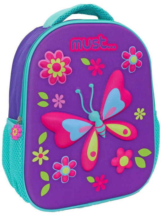 Must School Bag Backpack Kindergarten in Purple color 8lt