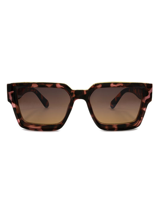 Awear Leopard Sonnenbrillen mit Braun Schildkröte Rahmen und Braun Verlaufsfarbe Linse AlfiaLeopard