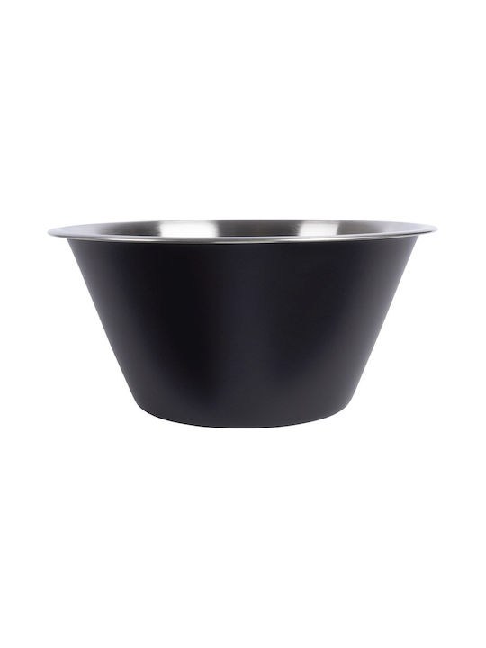 Excellent Houseware Bol de Servire Rotund Inox Negru cu Diametru 22buc