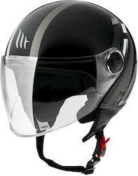 MT Scope D2 Kids Jet Helmet ECE 22.05 950gr Black / Grey Gloss