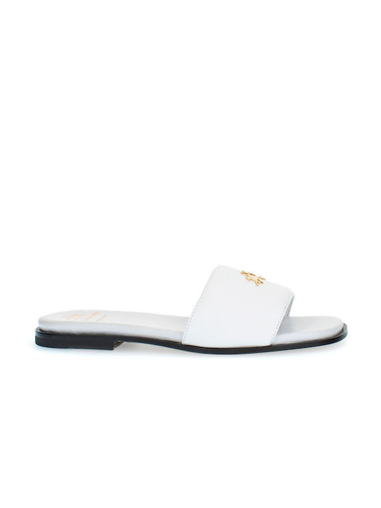 La Martina Damen Flache Sandalen in Weiß Farbe