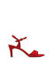 Tamaris Fabric Women's Sandals Red