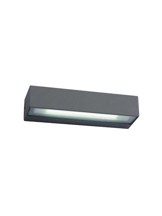 Viokef Wall-Mounted Outdoor Lighting Spot LED IP54 12W with Warm White Light 22x3.2cm
