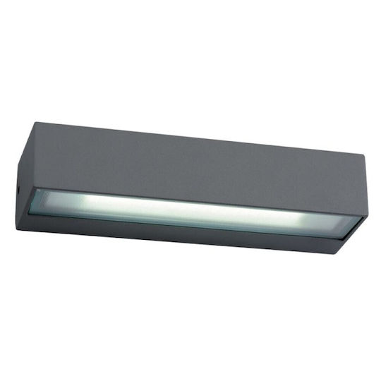 Viokef Tech Επιτοίχιο Εξωτερικό Σποτ LED IP54 12W με Θερμό Λευκό Φως 22x3.2εκ.