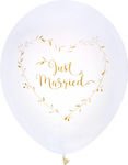 Set of 8 Balloons Gold Marriage