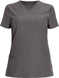 Beunique Women's Gray Medical Blouse