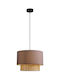 Viokef Pendant Light Brown Rail with Socket E27