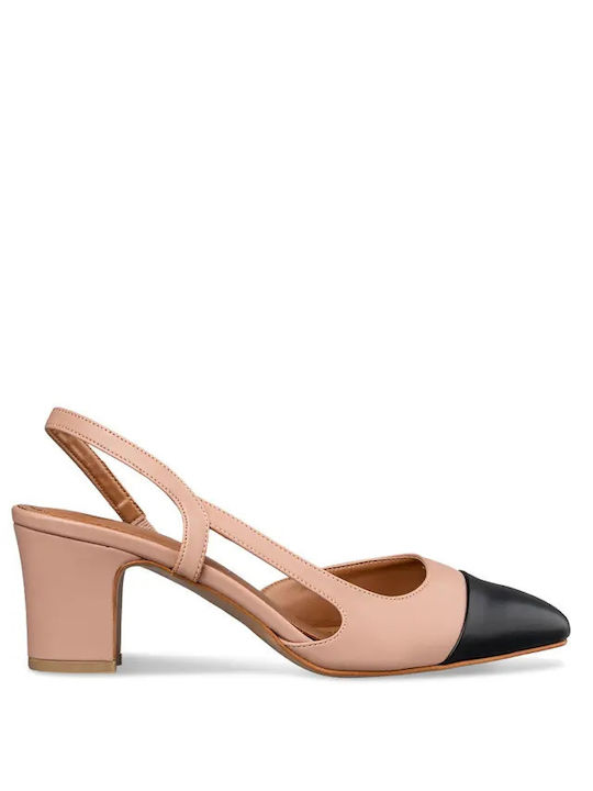 Envie Shoes Synthetic Leather Pink Medium Heels
