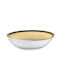 Lukanda Galaxy Servierschüssel Rund aus Porzellan Beige mit Durchmesser 14cm 6Stück