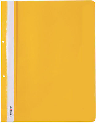 Typotrust Clipboard with Spring for Paper A4 Yellow 25pcs