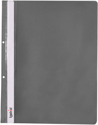 Typotrust Clipboard with Spring for Paper A4 Gray 25pcs