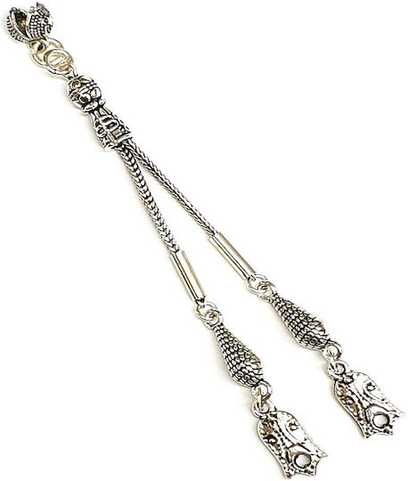 Roloi Komboloi Ciucure decorativ pentru proiecte DIY Silver