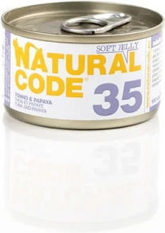 Natural Code Wet Food for Adult Cats in Cans with Tuna Gluten-Free 85gr