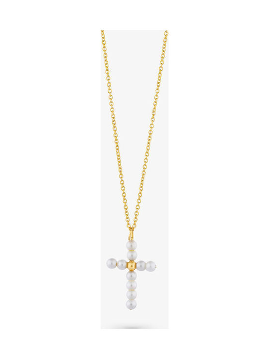 Radiant Charm aus Vergoldet Stahl mit Perlen