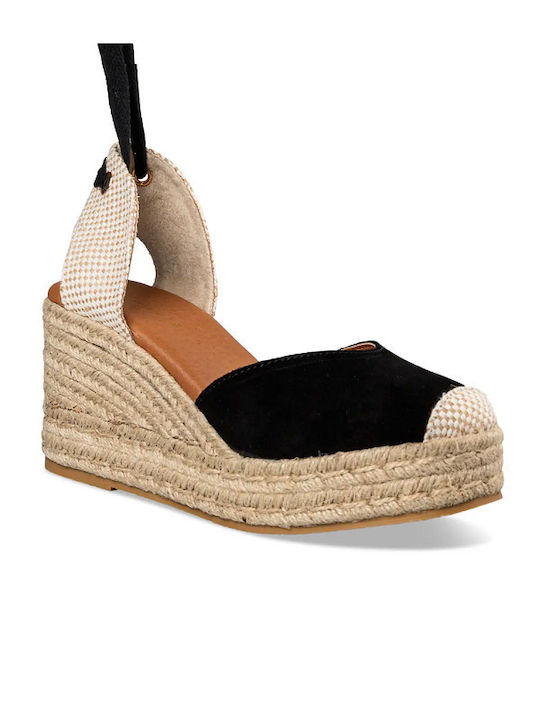 Envie Shoes Women's Platform Espadrilles Black