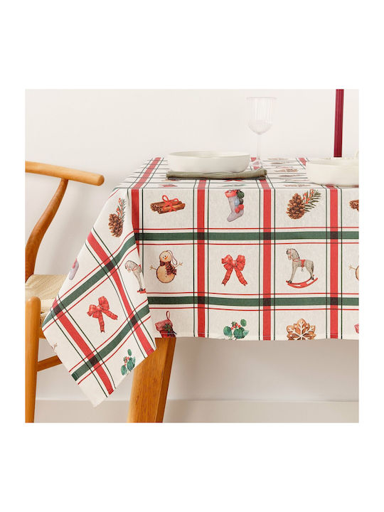 Mauré Christmas Tablecloth Fabric L200xW140cm 1pcs