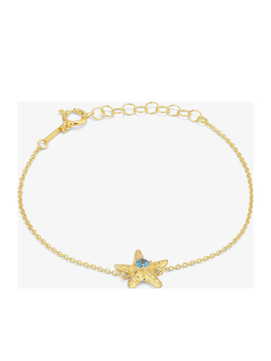 Radiant Women's Steel Gold Plated Bracelet 19cm
