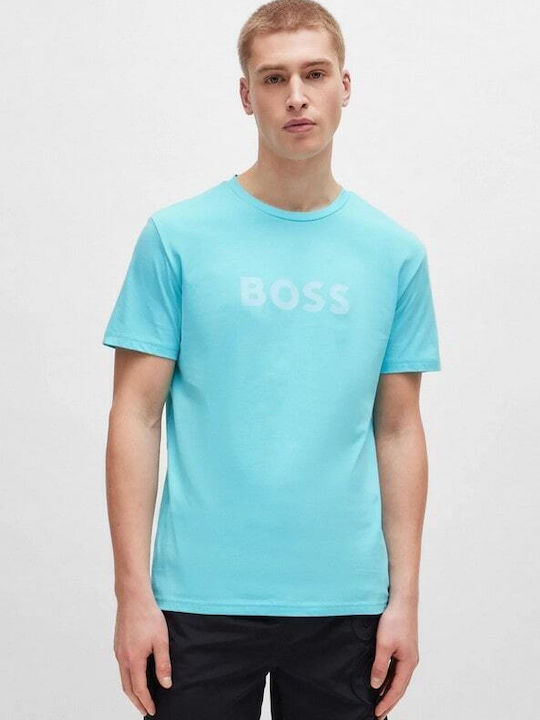 Hugo Boss T-shirt Bărbătesc cu Mânecă Scurtă Albastru