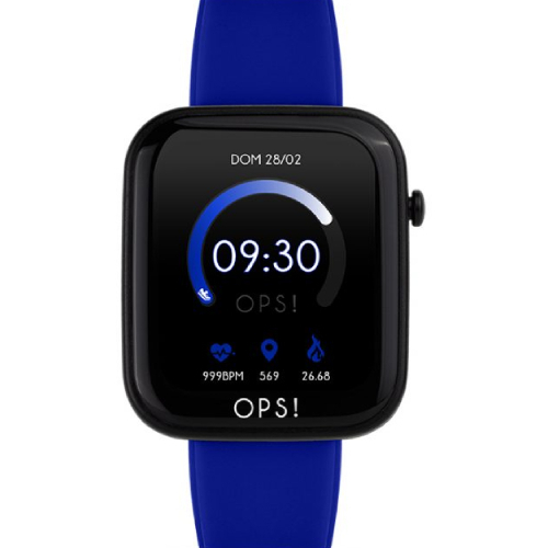 OPS! Objects Active Aluminium 38mm Smartwatch με Παλμογράφο (Blue ...