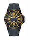 CAT Diver Men's Watch Battery with Black Rubber Strap