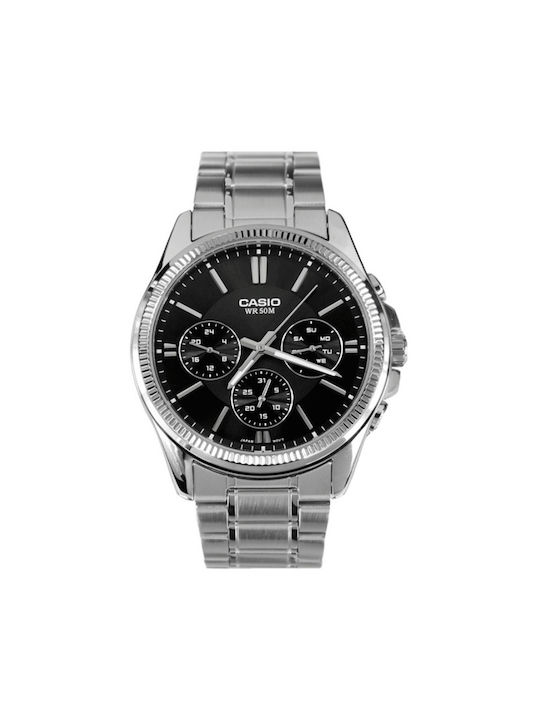 Casio Collection Uhr Batterie in Silber Farbe