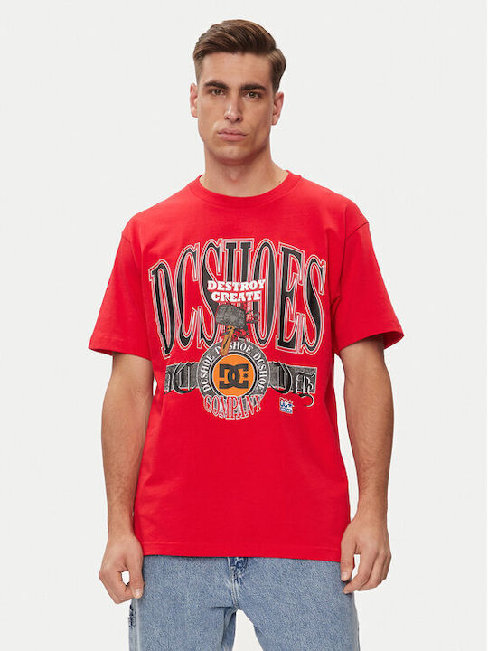 DC Herren T-Shirt Kurzarm RED