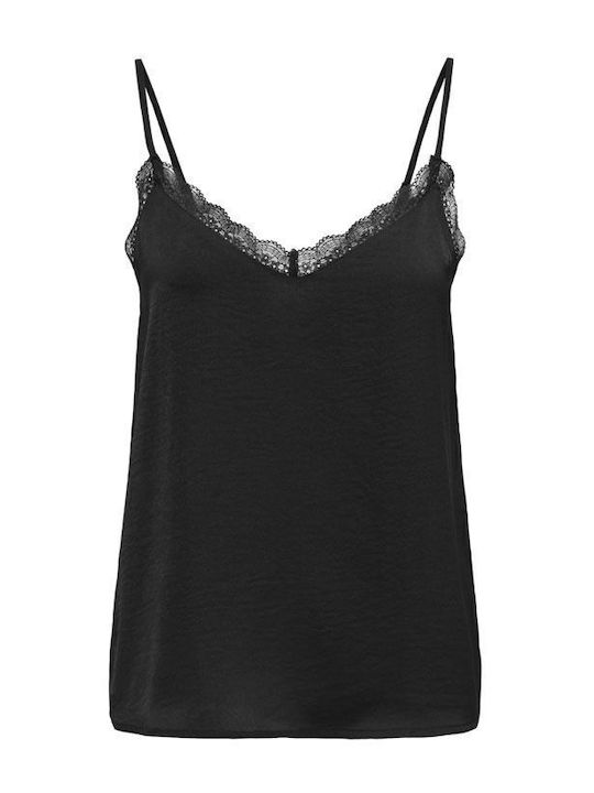 Only Debbie Damen Bluse Ärmellos mit V-Ausschni...