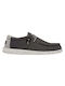 Hey Dude Wally Stretch Canvas Men's Moccasins Black