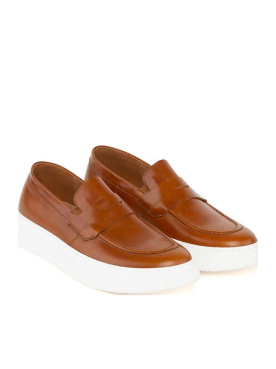 Raymont Δερμάτινα Ανδρικά Loafers σε Ταμπά Χρώμα
